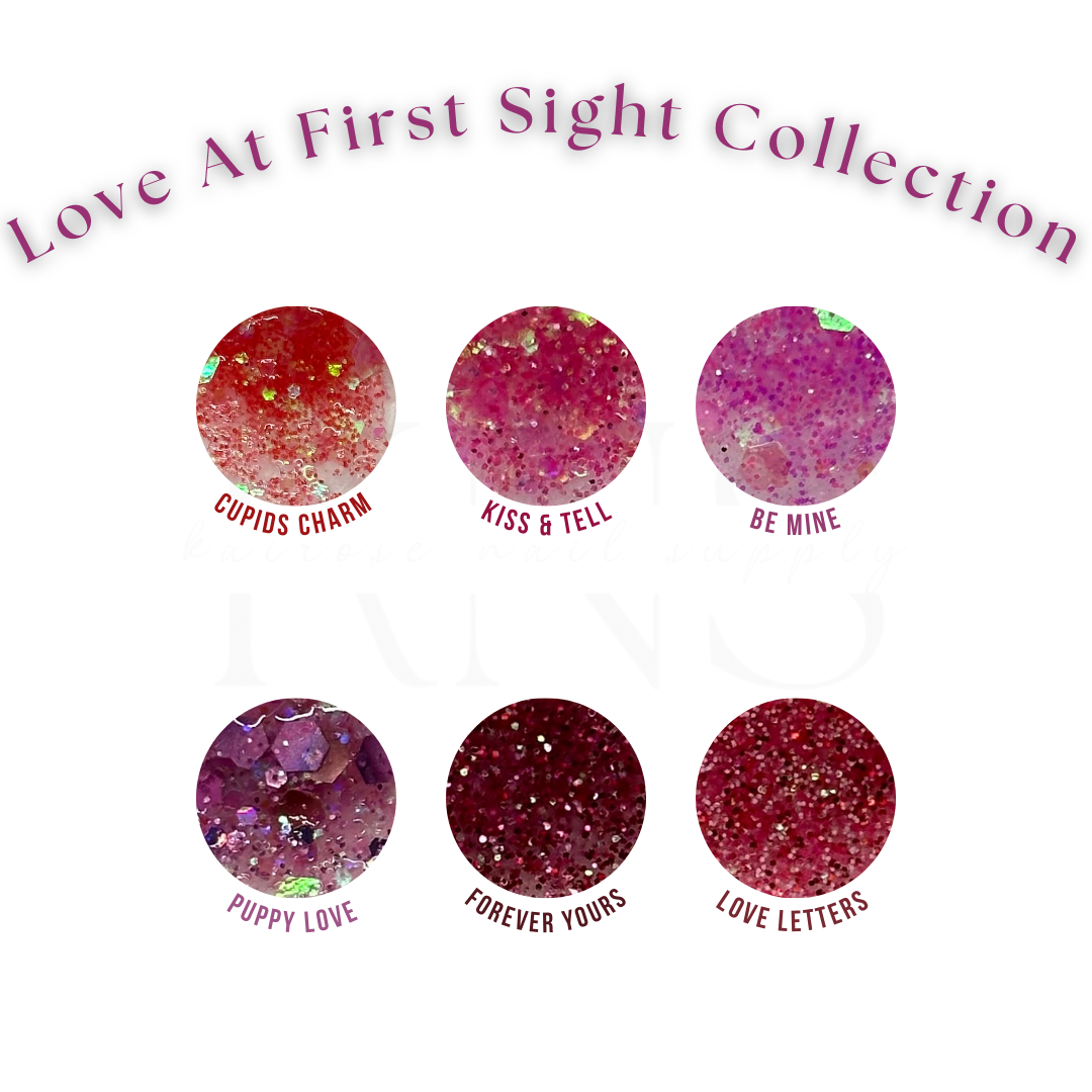 LOVE AT FIRST SIGHT- *EXCLUSIVE* GLITTER ACRYLIC COLLECTION