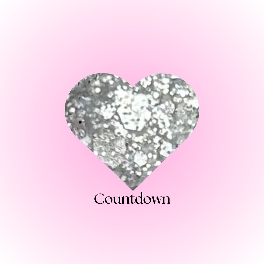 COUNTDOWN- GLITTER ACRYLIC