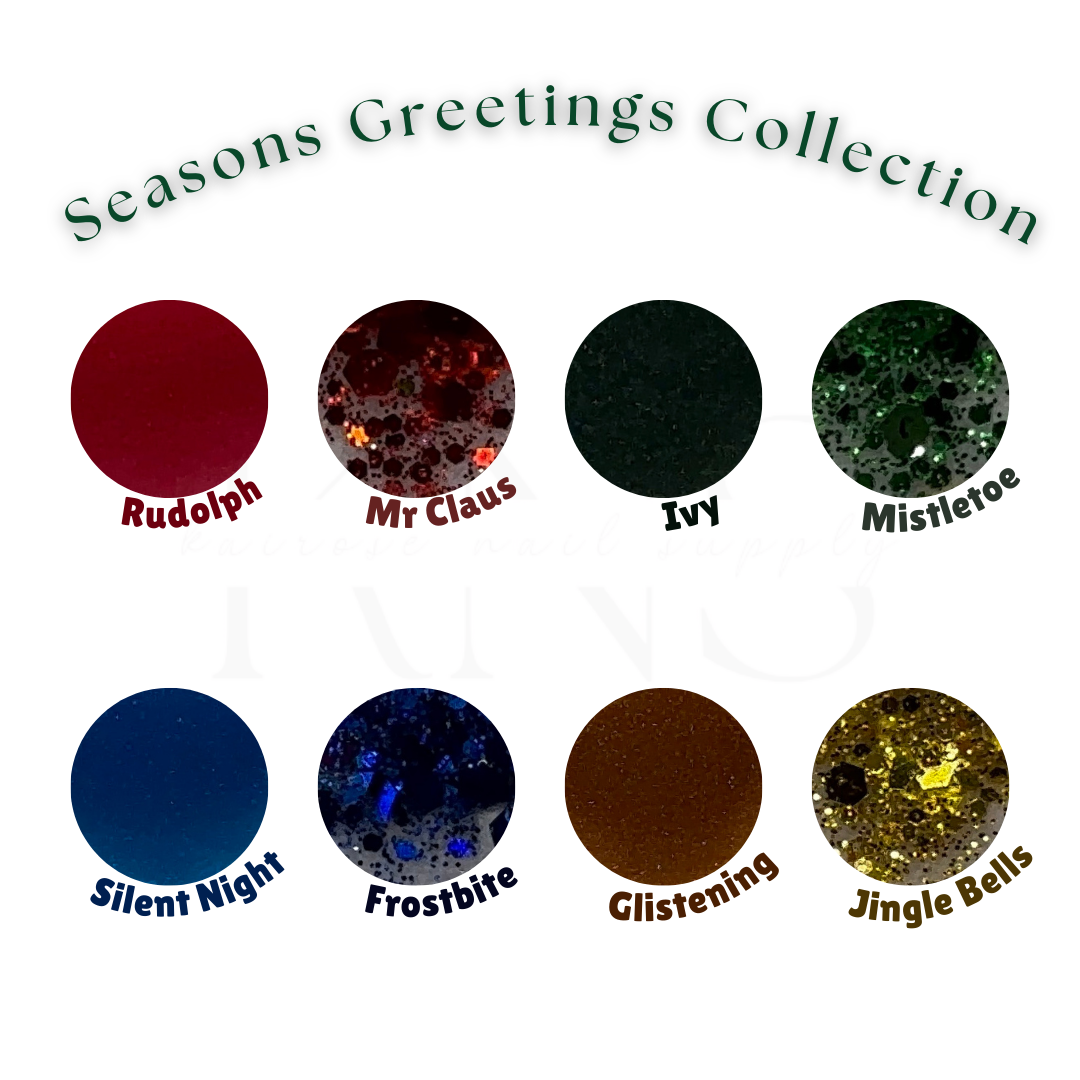 SEASONS GREETINGS- COLOR/GLITTER COLLECTION