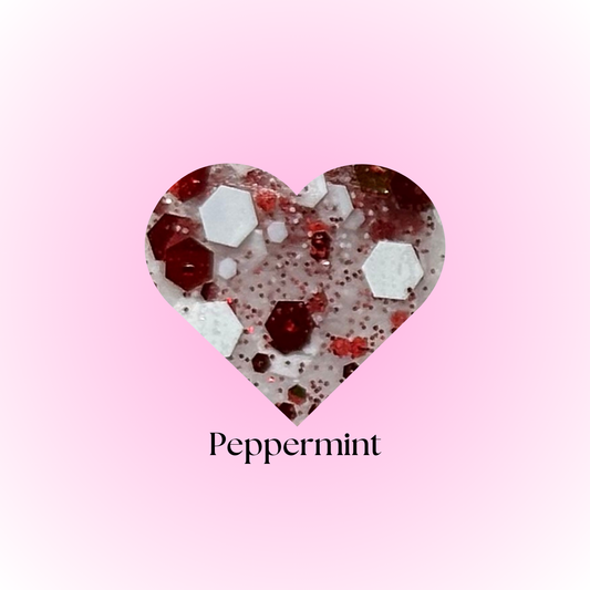 PEPPERMINT- GLITTER ACRYLIC