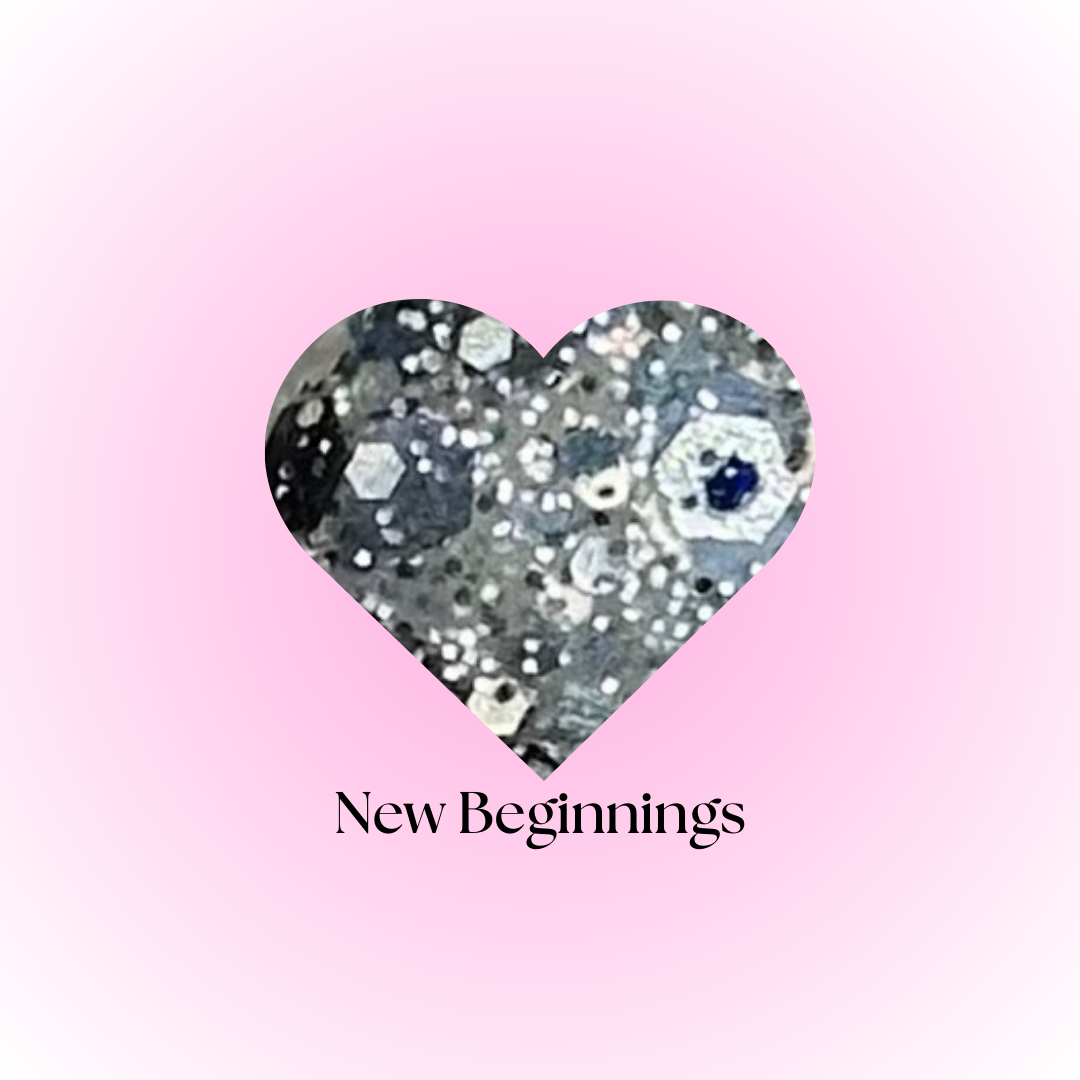 NEW BEGINNINGS- GLITTER ACRYLIC