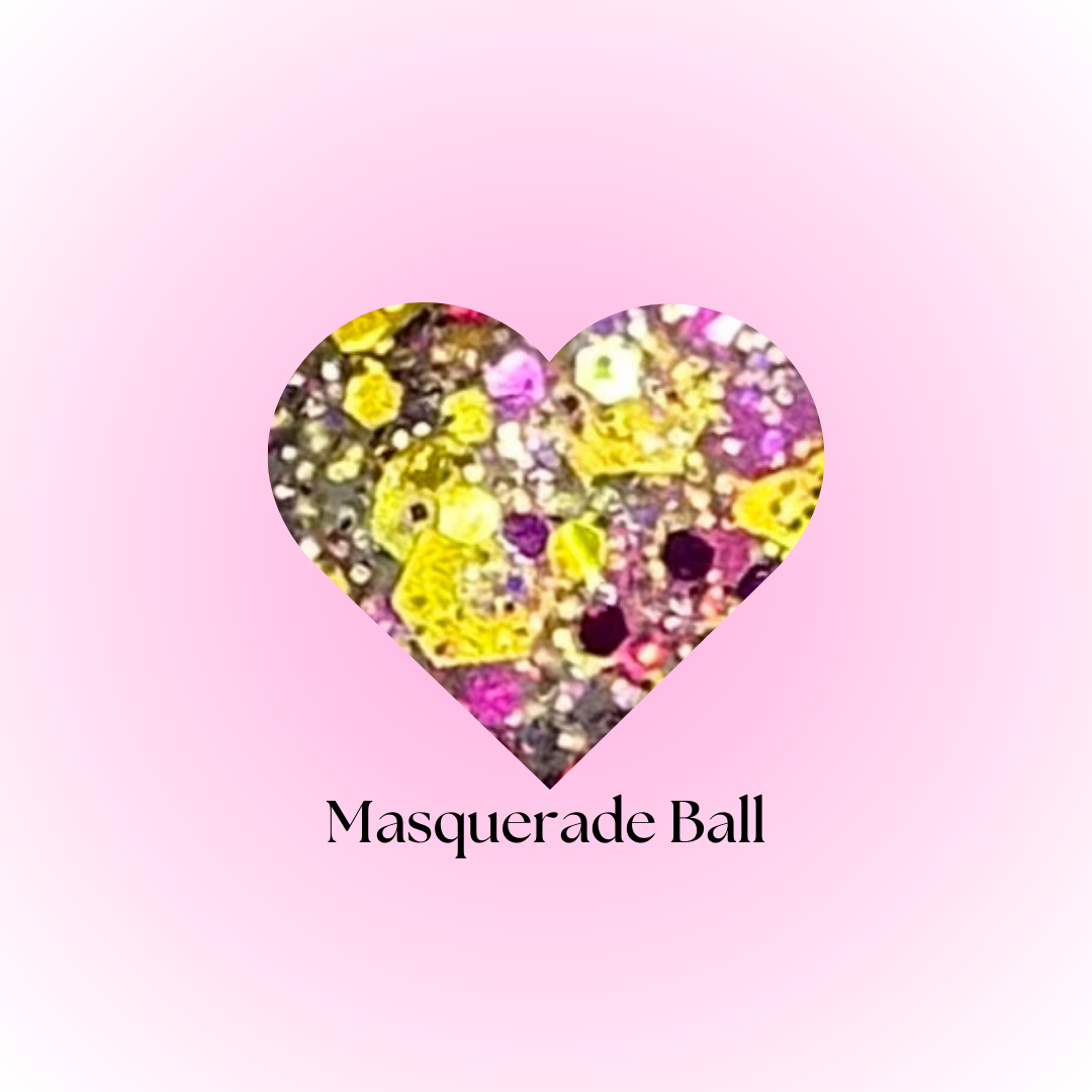 MASQUERADE BALL- GLITTER ACRYLIC